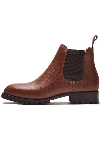 Will's Vegan Store Will's Vegan Store Damen vegan Chelsea-Stiefel Für Damen, Gefüttert, Wasserdicht, Kastanien
