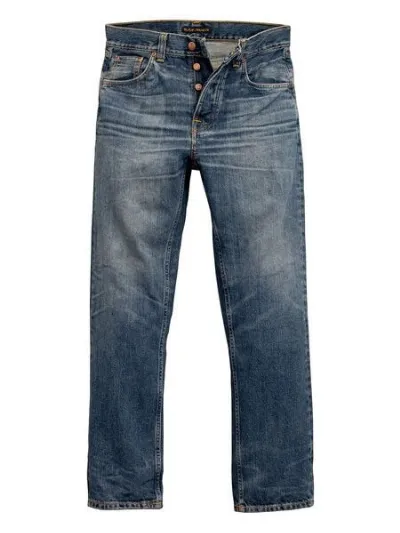 Nudie Jeans Nudie Jeans Jeans aus Biobaumwolle Rad Rufus - Sand Tracks
