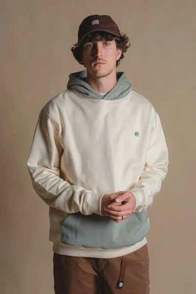 Trendsplant Trendsplant Color Block Hoodie Pale Glow