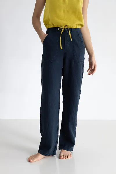 TWOTHIRDS TWOTHIRDS Damen vegan Hose Jaz Blue Night