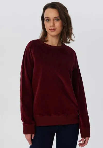 Leela Cotton Leela Cotton Damen Cord-Sweatshirt aus 100% kba-Baumwolle - Feiner Nicky Cordstoff