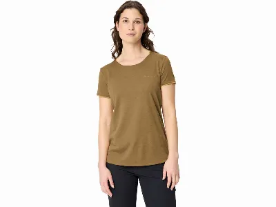 Vaude VAUDE Damen-T-Shirt Essential mit Rundhalsausschnitt, peanut butter,