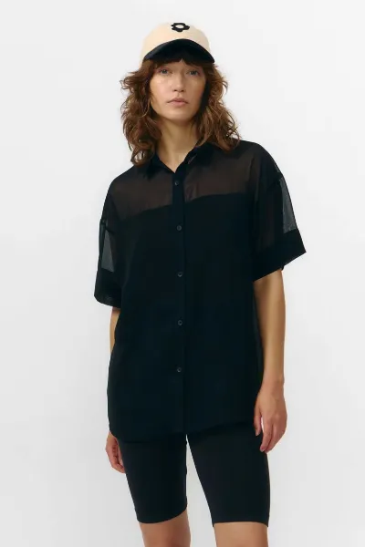 SUITE13LAB SUITE13LAB Damen vegan Shirt Minab Schiffon