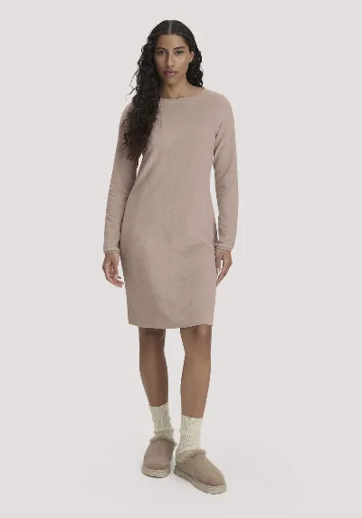 hessnatur hessnatur Damen Frottee Nachthemd PURE COTTON aus Bio-Baumwolle - rosa