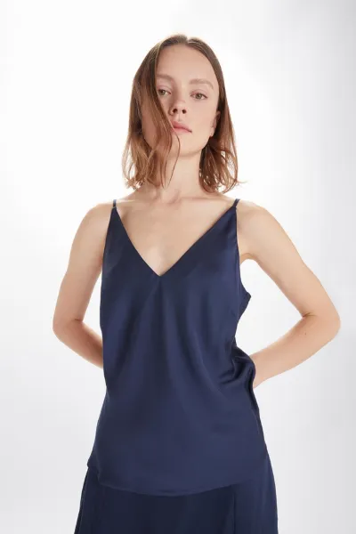 Neu Nomads Neu Nomads Damen vegan Tops Bias Mitternachtsblau