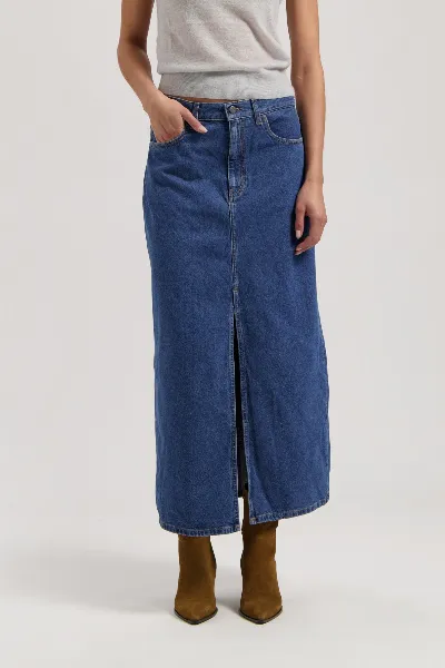 MUD Jeans MUD Jeans Damen vegan Rock Denim Long Lena Medium Stone Blue