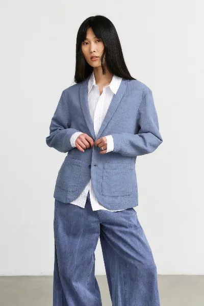 Rotholz Rotholz Damen vegan Blazer Workwear Stein