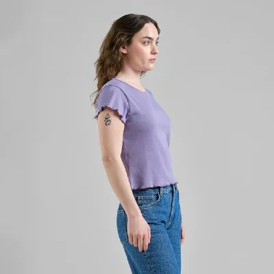 Dedicated DEDICATED Damen T-Shirt - Rib Top Ven