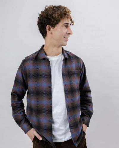 Brava Fabrics Brava Fabrics Pixel Check Overshirt