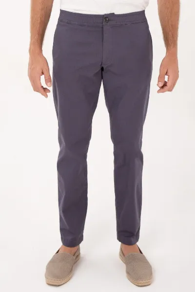 ORGANICATION ORGANICATION Herren vegan Chino-Hose Paars Grijs
