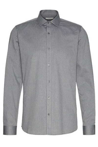 Wunderwerk Wunderwerk Herrenhemd aus Bio-Baumwolle Flanell shirt shark collar male