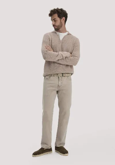 hessnatur hessnatur Herren Jeans BEN Regular Straight aus Bio-Denim mit Hanf - beige