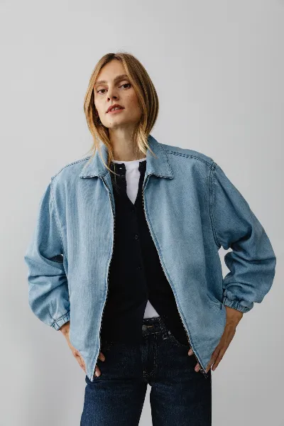 MUD Jeans MUD Jeans Damen vegan Jacke Sue Stone Vintage Blau