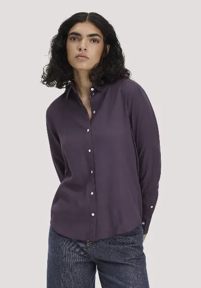 hessnatur hessnatur Damen Bluse Relaxed aus TENCEL™ Lyocell - lila