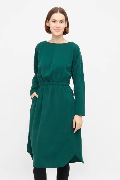 Widda Widda Damen vegan Kleid Hanka Waldgrün