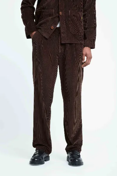 Kings Of Indigo Kings of Indigo Herren vegan Hose Tekle Cord Coffee Bean
