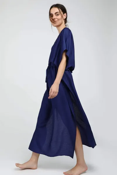 Neu Nomads Neu Nomads Damen vegan Kleid Kaftan Capri Lapis Blau