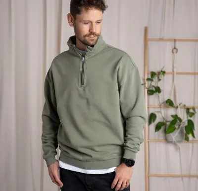 Vresh Clothing Vresh Clothing Valentin - Unisex Half-Zip-Hoodie aus Biobaumwolle