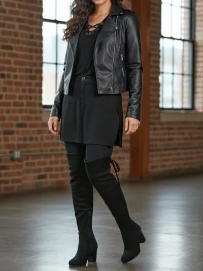 Will's Vegan Shop Will's Vegan Shop Over the Knee Stiefel Damen