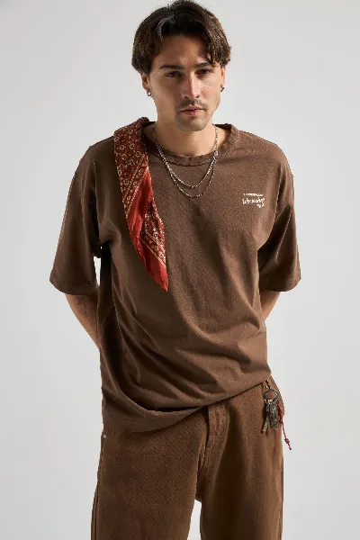 Trendsplant Trendsplant Herren vegan T-Shirt Bank Oversized Sattel