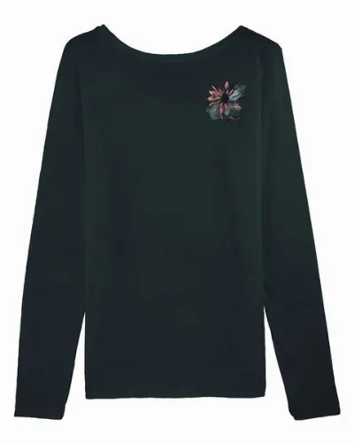 Human Family Human Family Bio Damen Longsleeve Shirt - Have Fun Flower