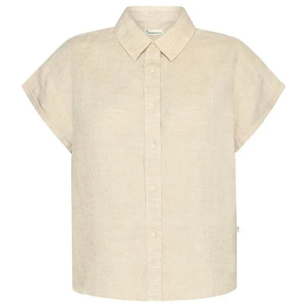 KnowledgeCotton Apparel KnowledgeCotton Apparel Leinen-Bluse ASTER Yarndyed