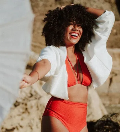 Anekdot Anekdot Bikini Set Geranium Versatile Top + Core High Slip