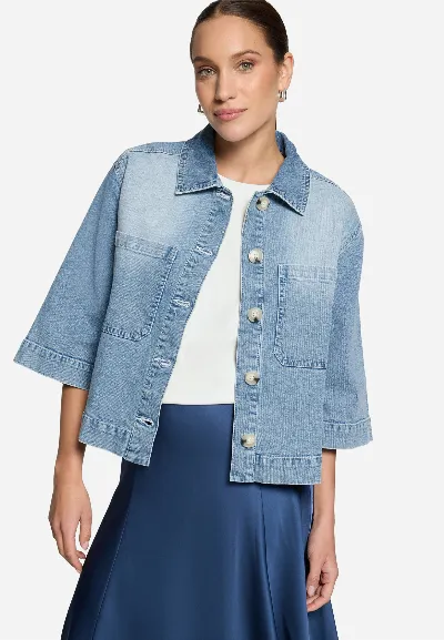zero Blazer-Jacke im Jeans-Look