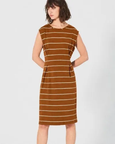 HempAge HempAge Gestreiftes Kleid Hanf/Biobaumwolle