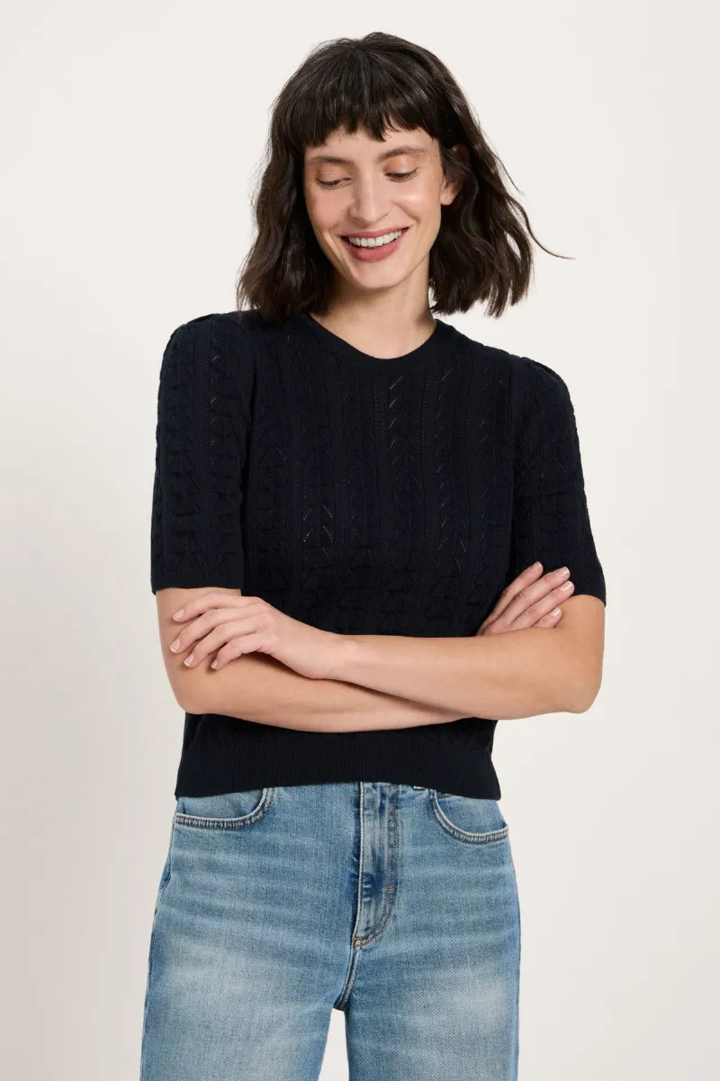 Lanius Pullover Kurzarm