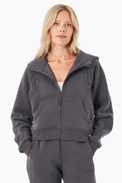 ORGANICATION ORGANICATION Damen vegan Hoodie Full Zip Joddy Shadow Grey