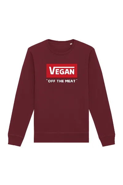 Oat Milk Club Oat Milk Club Damen vegan Sweatshirt Off The Meat Bordeaux