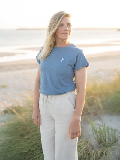 FUXBAU FUXBAU Frauen fux Azul T-Shirt - blau meliert
