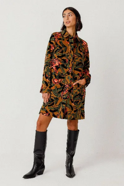 SKFK SKFK Damen vegan Hemdkleid Gaila Mehrfarbig