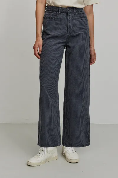 recolution Recolution Damen vegan Hose Corduroy Erica Denim Blau