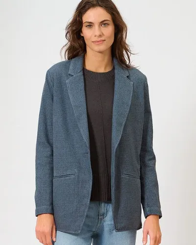 HempAge HempAge Damen Blazer Pepita Hanf/Biobaumwolle