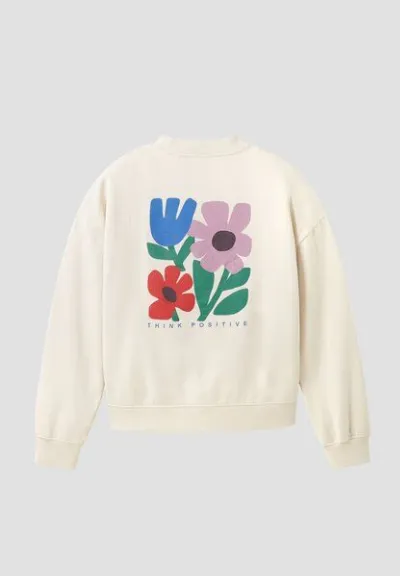 recolution Damen Sweatshirt aus Bio-Baumwolle - NERINE THINK POSITIVE - recolution