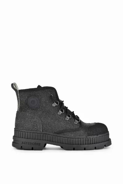  Altercore Damen vegan Stiefel Dent Dark Gray