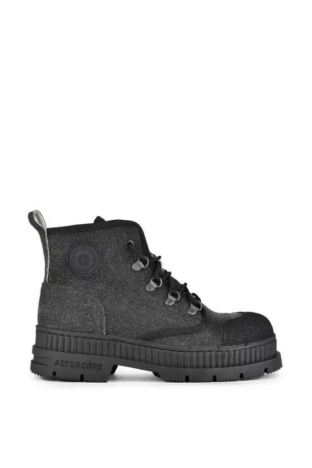  Altercore Damen vegan Stiefel Dent Dark Gray