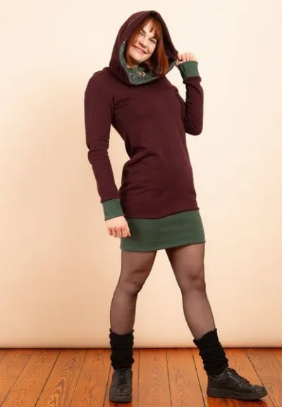 Die rote Zora Die rote Zora Hoodiekleid Zauberwald