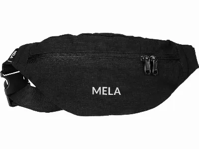 MELA MELA Bio-Bauchtasche 'KALINDI' aus Ripstop, schwarz