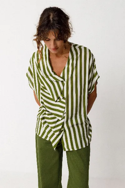 SKFK SKFK Damen vegan Shirt Kaua GrÃ¼n