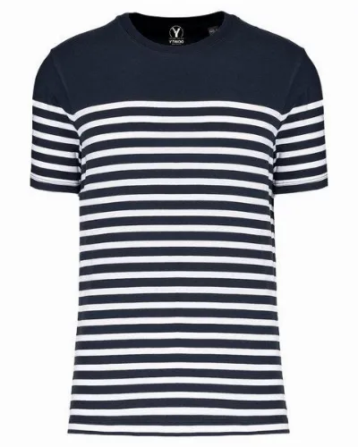 YTWOO YTWOO Nachhaltiges Herren-T-Shirt mit Rundhalsausschnitt im Marine-Stil