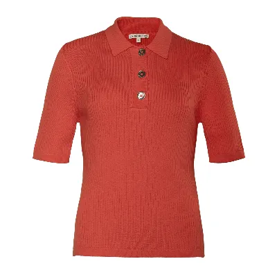 Living Crafts LIVING CRAFTS - Damen Polo-Pullover - Rot