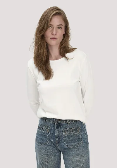 hessnatur hessnatur Damen Heavy Shirt Relaxed aus Bio-Baumwolle - weiß