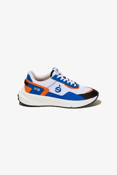 Iné Iné Herren vegan Sneaker Vibes Orange & Blau