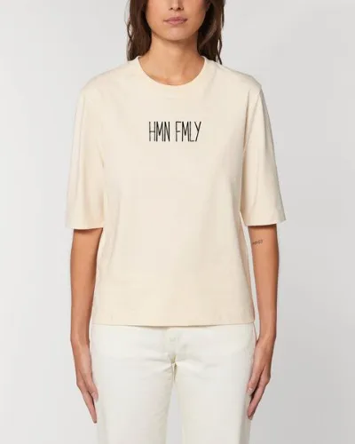 Human Family Human Family Kastenförmiges Damen T-Shirt HMN FMLY