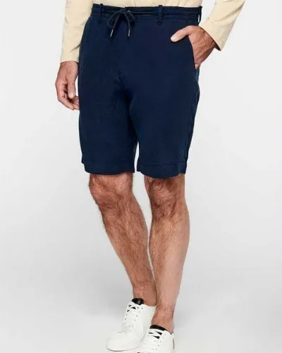 YTWOO YTWOO Herren Bermuda-Shorts Straight Fit aus nachhaltigen Lyocellfasern und Leinen