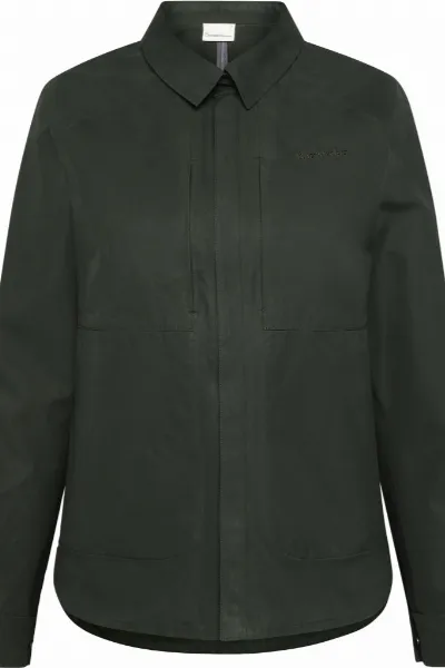 KnowledgeCotton Apparel KnowledgeCotton Apparel Damen vegan Jacke Vent Canvas 200 Forrest Night