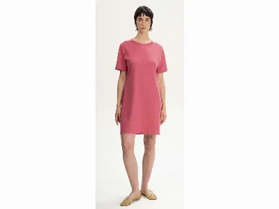 MELA MELA Bio-Damen-Mini-T-Shirt-Kleid DARSHA mit Rundhalsausschnitt, blossom melange,